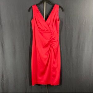 Donna Ricco Red Satin Dress